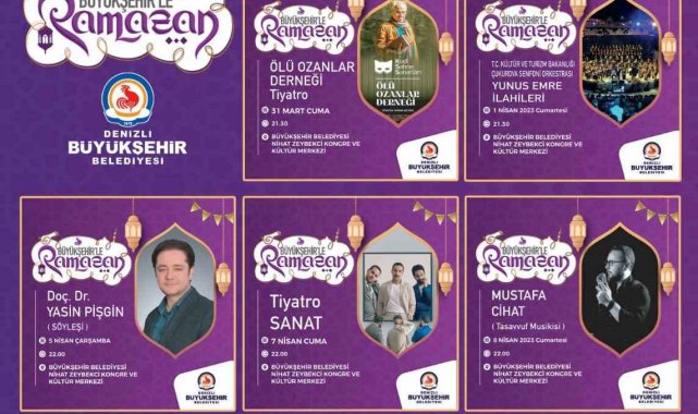 Denizli Büyükşehirden Ramazan'a özel 8 farklı program