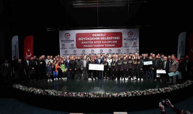 Denizli'de 191 amatör spor kulübüne 3.3 milyon TL'lik can suyu