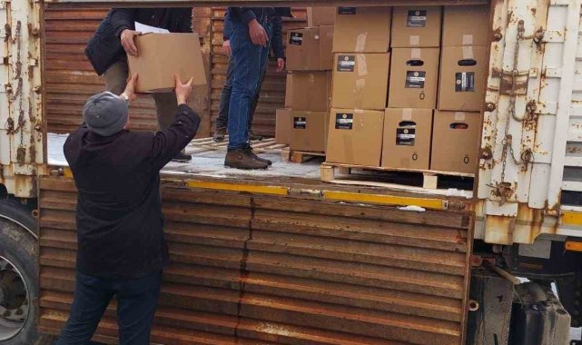 Deprem bölgesine bir tır yardım kolisi gönderildi