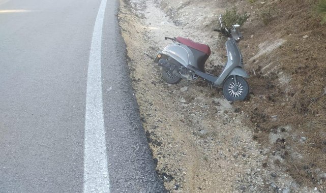 Devrilen motosiklette 2 kişi yaralandı