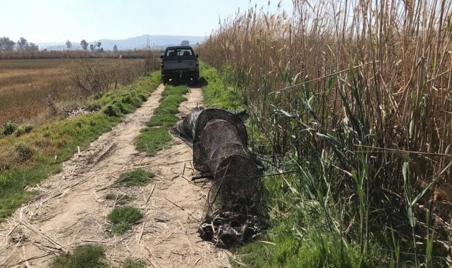 Didim'de sahipsiz gergi ağları ekipler tarafından toplandı