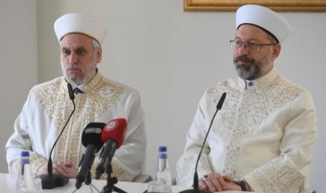 Diyanet İşleri Başkanı Erbaş, Bulgaristan Başmüftüsü ile görüştü
