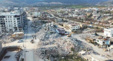 Dron görüntüleri, felaketin boyutunu gözler önüne serdi