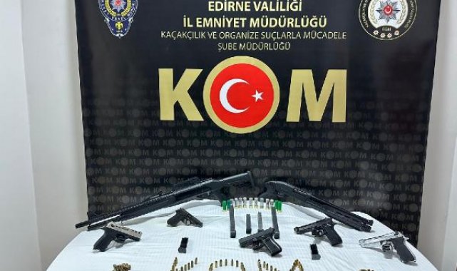 Edirne'de suç örgütlerine operasyon: 8 gözaltı