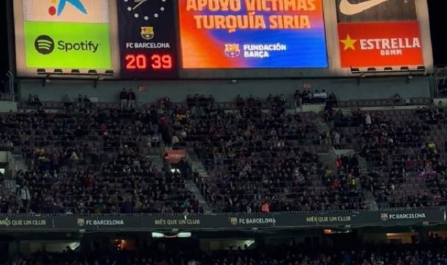El Clasico'da Türkiye'deki afetler için destek çağrısı