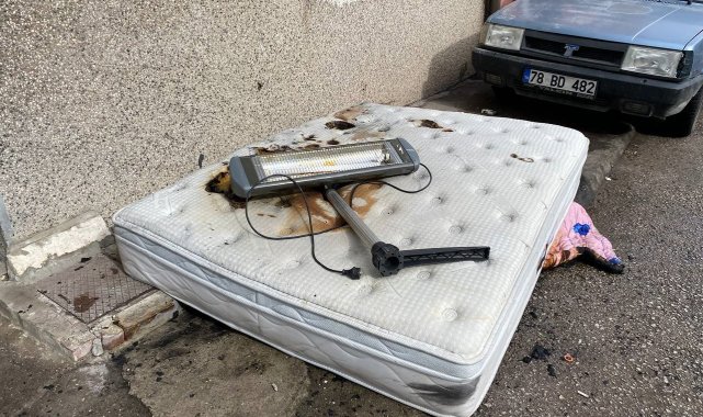 Elektrikli ısıtıcı yangın çıkardı