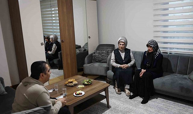 Emine Erdoğan'dan Ankara'daki depremzede aileye iftar ziyareti