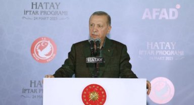 Erdoğan: Bize düşen asıl görev en büyük yıkıma uğrayan Hatay'ı bir an önce ayağa kaldırmak