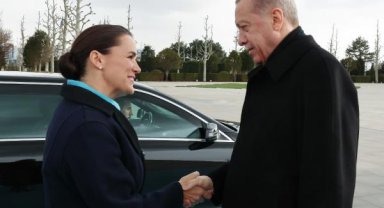 Erdoğan, Macaristan Cumhurbaşkanı Novak'ı resmi törenle karşıladı