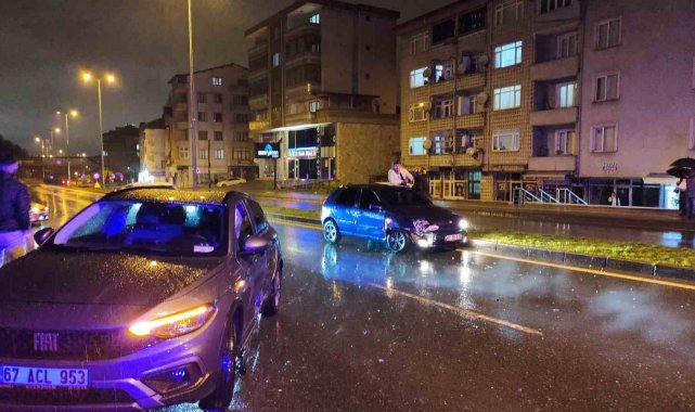Ereğli'de yağış kazayı beraberinde getirdi