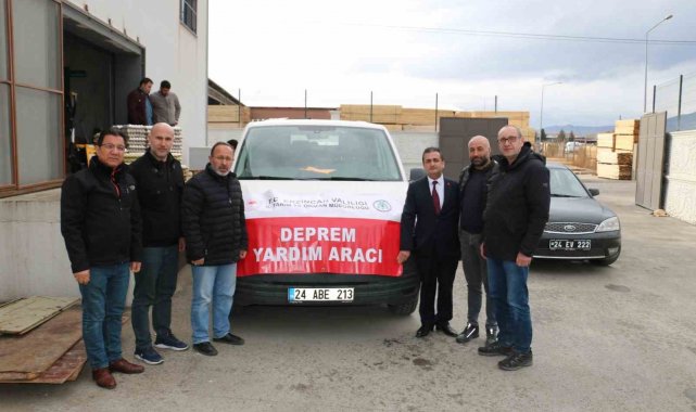 Erzincan'dan afet bölgesine yardımlar sürüyor