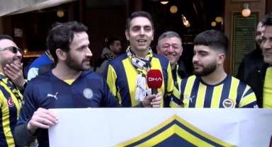 Fenerbahçeli taraftarlar maç saatini bekliyor 