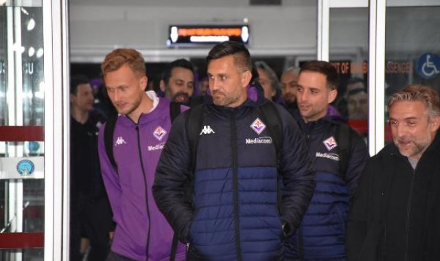 Fiorentina kafilesi Sivas'ta
