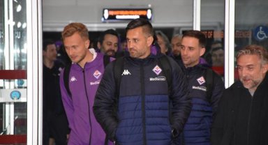 Fiorentina kafilesi Sivas'ta