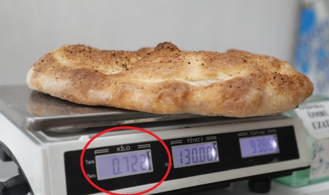 Fırın denetiminde pide gramajları yüksek çıktı