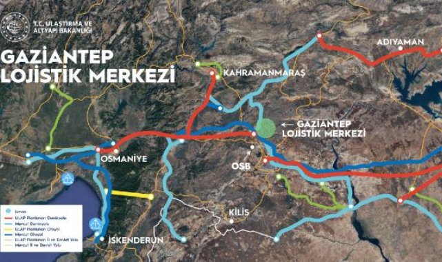 Gaziantep ve Kocaeli'de iki yeni lojistik merkez kuruluyor
