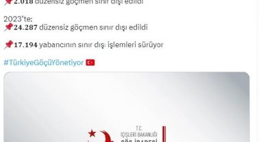 Göç İdaresi Başkanlığı: 17- 23 Mart'ta 2 bin 527 kaçak göçmen yakalandı