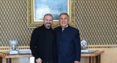 Gökdeniz Karadeniz, Tataristan Lideri Minnikhanov ile görüştü