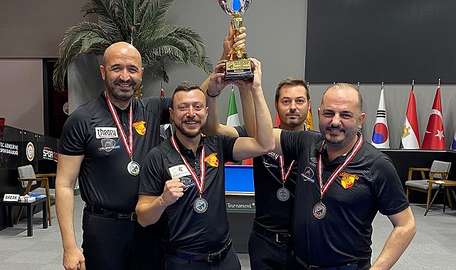Göztepe'nin bilardo takımı Türkiye ikincisi oldu