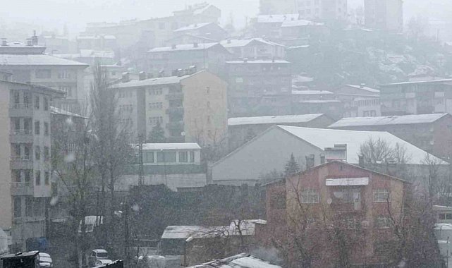 Hakkari'de karla karışık yağmur ve sis etkili oldu