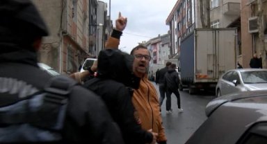 İlahiyatçı Cemil Kılıç'ın basın açıklamasında gerginlik