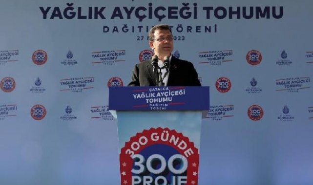 İmamoğlu'ndan Çatalca'da çiftçiye tohum desteği
