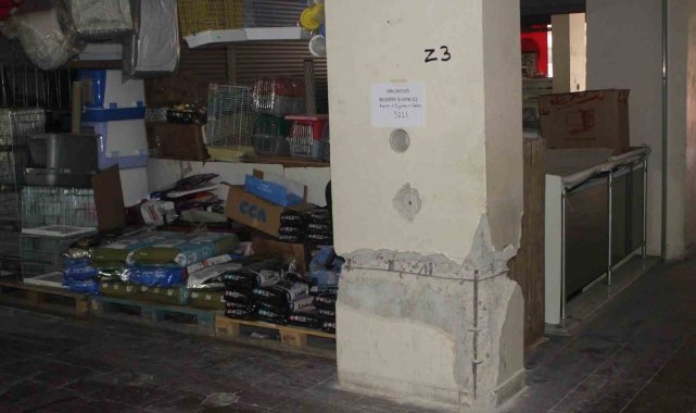 İş hanının taşıyıcı betonuna zarar verdiler