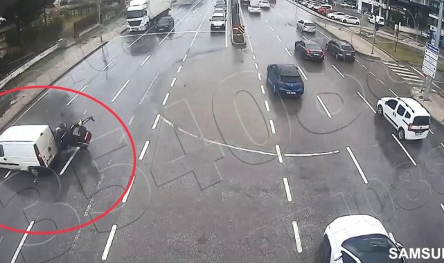 Işık ihlali yapan araca motosiklet hızla çarptı: 1 yaralı