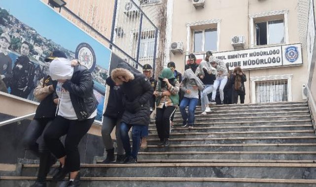 İstanbul'da fuhuş operasyonu: 11 şüpheli gözaltında