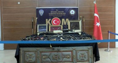 İstanbul'da tarihi eser kaçakçıların operasyon: Çok sayıda tarihi eser ele geçirildi