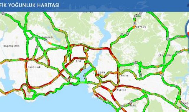 İstanbul'da yağmur trafiği etkiledi, yoğunluk yüzde 70'i aştı