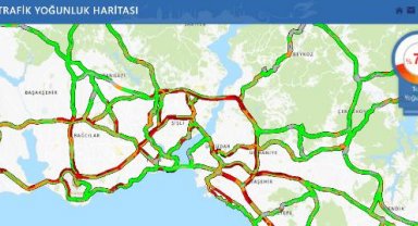 İstanbul'da yağmur trafiği etkiledi, yoğunluk yüzde 70'i aştı