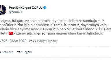 İYİ Partili Zorlu: İYİ Parti, milletin kazanacağı nihai sofranın mimarı olma kararlılığındadır