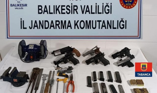 Jandarmadan kaçak silah imalatına operasyon