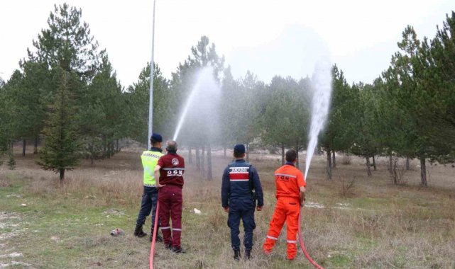 Jandarmaya orman yangınlarıyla mücadele eğitimi