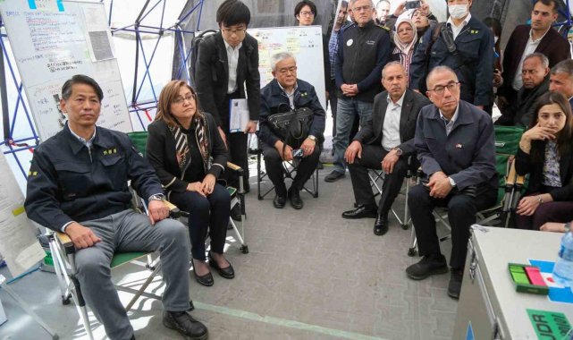 Japon Dışişleri Bakan Yardımcısı, sahra hastanesini ziyaret etti