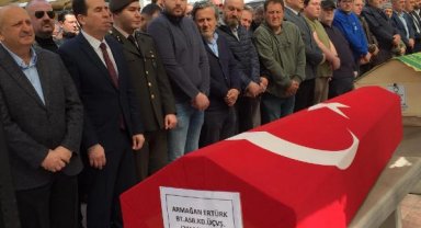 Kalp krizi geçiren astsubay, memleketi Ordu'da toprağa verildi