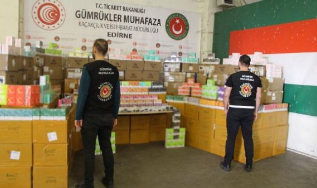 Kapıkule'de 48 milyon TL'lik kaçak elektronik sigara ele geçirildi