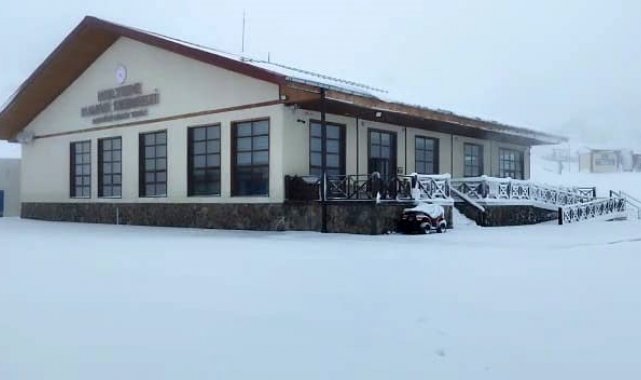 Karabük'te kar yağışı yeniden yüzünü gösterdi