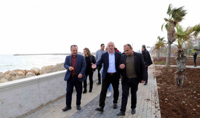 Karaduvar Sahili 2. Etap Park çalışmalarında sona gelindi