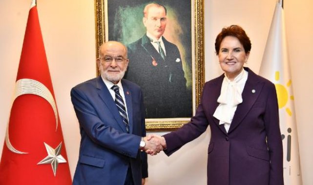 Karamollaoğlu, Akşener'i ziyaret etti