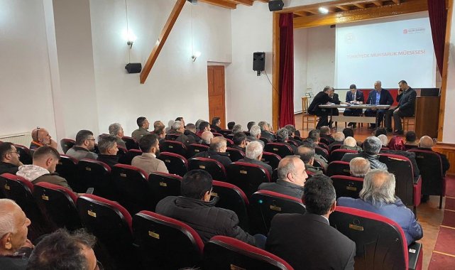 Kemaliye'de muhtarlar toplantısı yapıldı