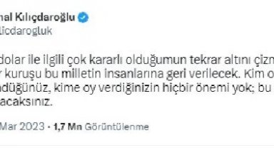 Kılıçdaroğlu: 418 milyar dolar ile ilgili çok kararlı olduğumun tekrar altını çizmek isterim