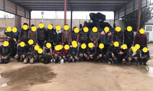 Kilis'te 30 kaçak göçmen yakalandı