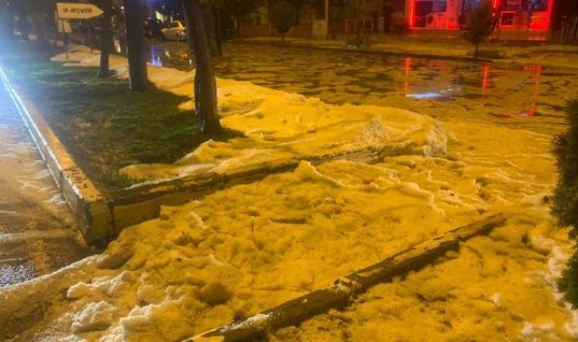 Kilis'te sağanak ve dolu etkili oldu