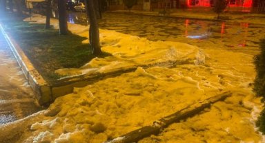 Kilis'te sağanak ve dolu etkili oldu