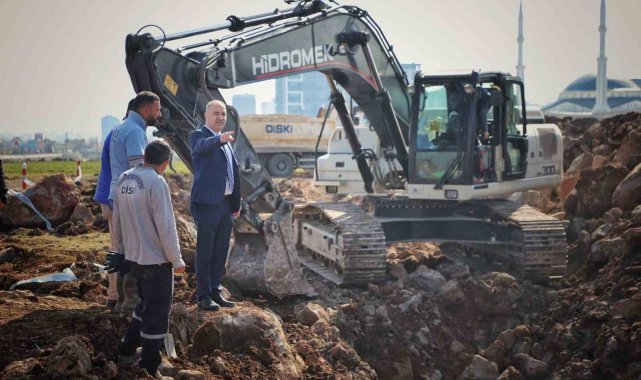 Konteyner kentte içme suyu ve kanalizasyon çalışmalarında sona gelindi