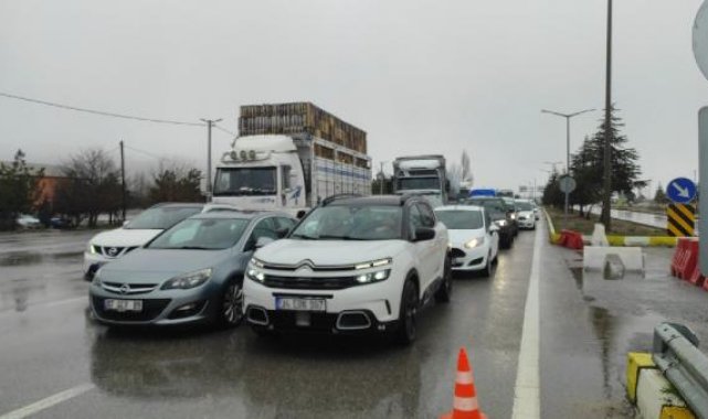 Konya- Antalya yolunda kar yağışı etkili oldu