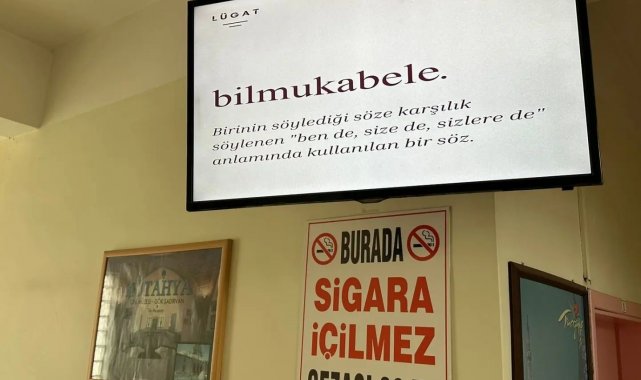 Kütahya Nafi Güral Fen Lisesinde, "Sözcükler Unutulmasın" isimli proje