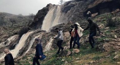 Kuvvetli yağışların ardından GAP Şelalesi, 3 yıl sonra yeniden akmaya başladı